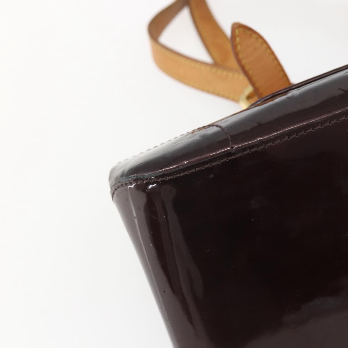 LOUIS VUITTON Monogram Vernis Rosewood Avenue Bag Amarante M93510 LV Auth ka1207