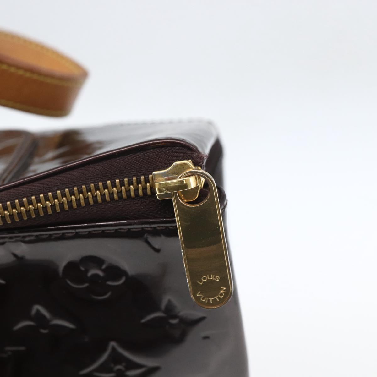 LOUIS VUITTON Monogram Vernis Rosewood Avenue Bag Amarante M93510 LV Auth ka1207