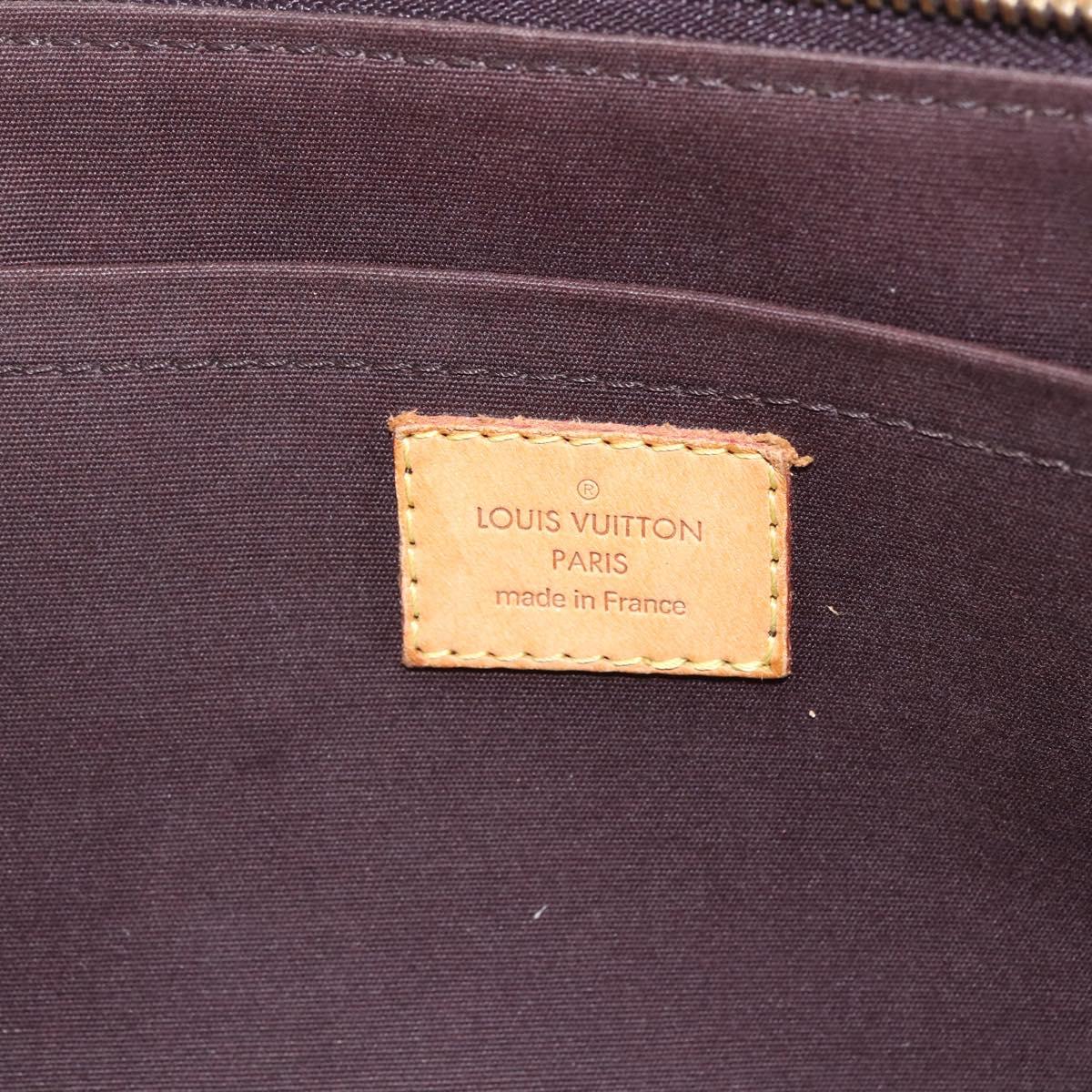 LOUIS VUITTON Monogram Vernis Rosewood Avenue Bag Amarante M93510 LV Auth ka1207