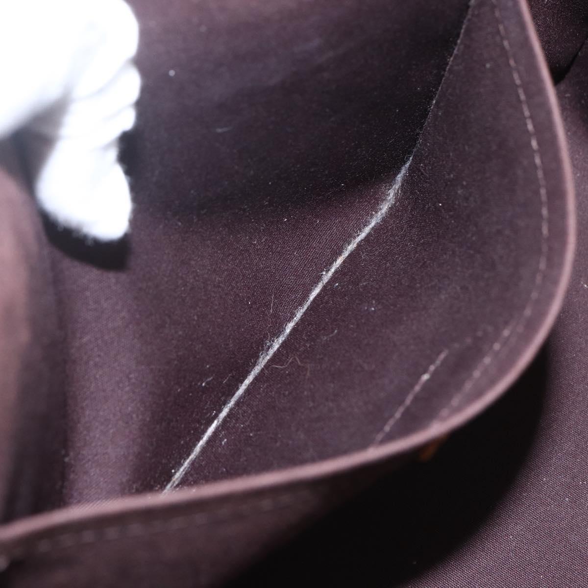 LOUIS VUITTON Monogram Vernis Rosewood Avenue Bag Amarante M93510 LV Auth ka1207