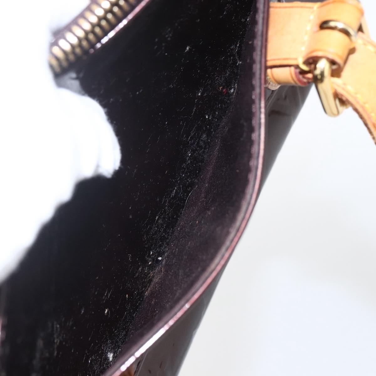 LOUIS VUITTON Monogram Vernis Rosewood Avenue Bag Amarante M93510 LV Auth ka1207