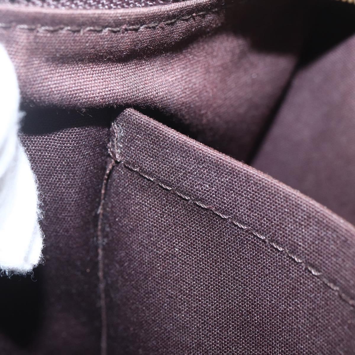 LOUIS VUITTON Monogram Vernis Rosewood Avenue Bag Amarante M93510 LV Auth ka1207