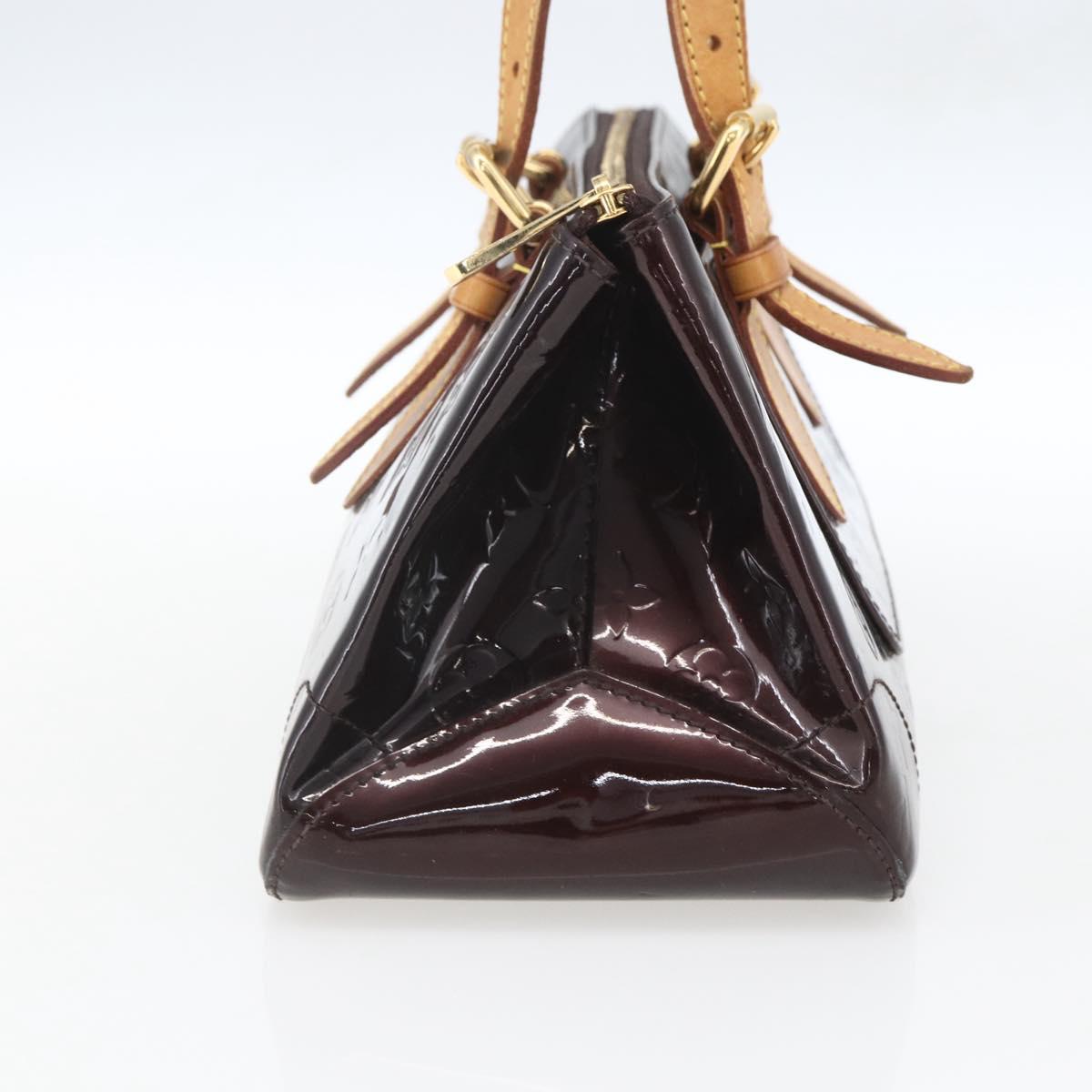 LOUIS VUITTON Monogram Vernis Rosewood Avenue Bag Amarante M93510 LV Auth ka1207