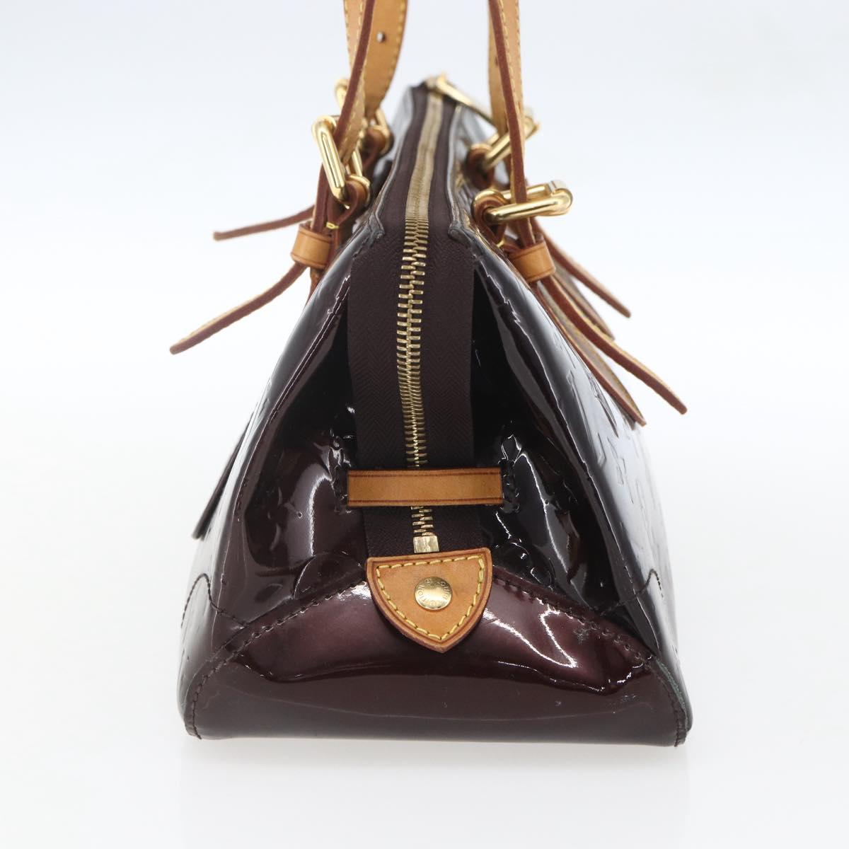 LOUIS VUITTON Monogram Vernis Rosewood Avenue Bag Amarante M93510 LV Auth ka1207