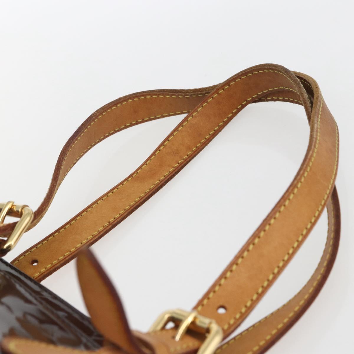 LOUIS VUITTON Monogram Vernis Rosewood Avenue Bag Amarante M93510 LV Auth ka1207