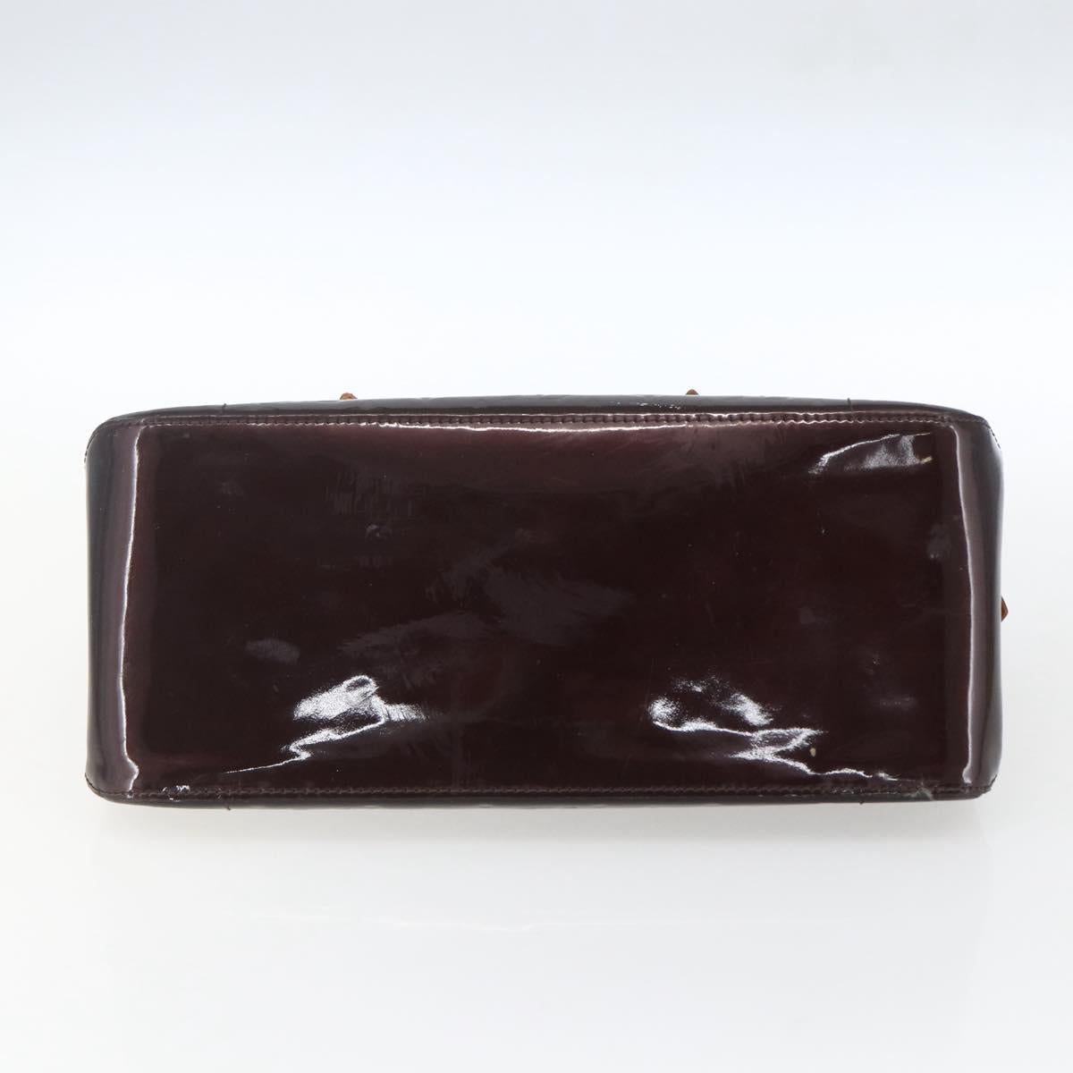 LOUIS VUITTON Monogram Vernis Rosewood Avenue Bag Amarante M93510 LV Auth ka1207