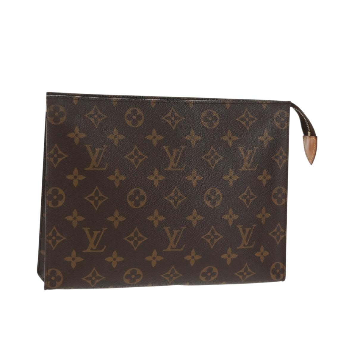 LOUIS VUITTON Monogram Poche Toilette 26 Pouch M47542 LV Auth ka1208