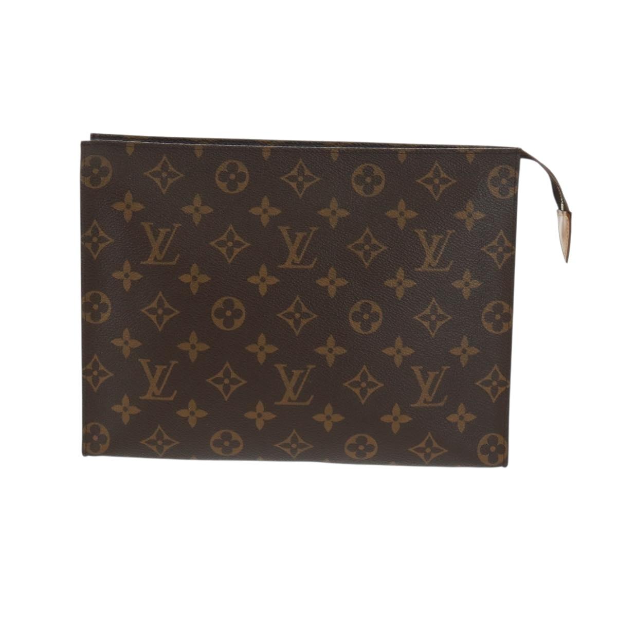 LOUIS VUITTON Monogram Poche Toilette 26 Pouch M47542 LV Auth ka1208