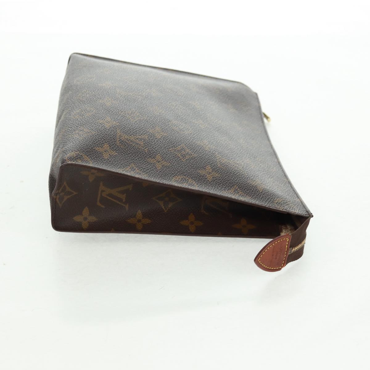 LOUIS VUITTON Monogram Poche Toilette 26 Pouch M47542 LV Auth ka1208