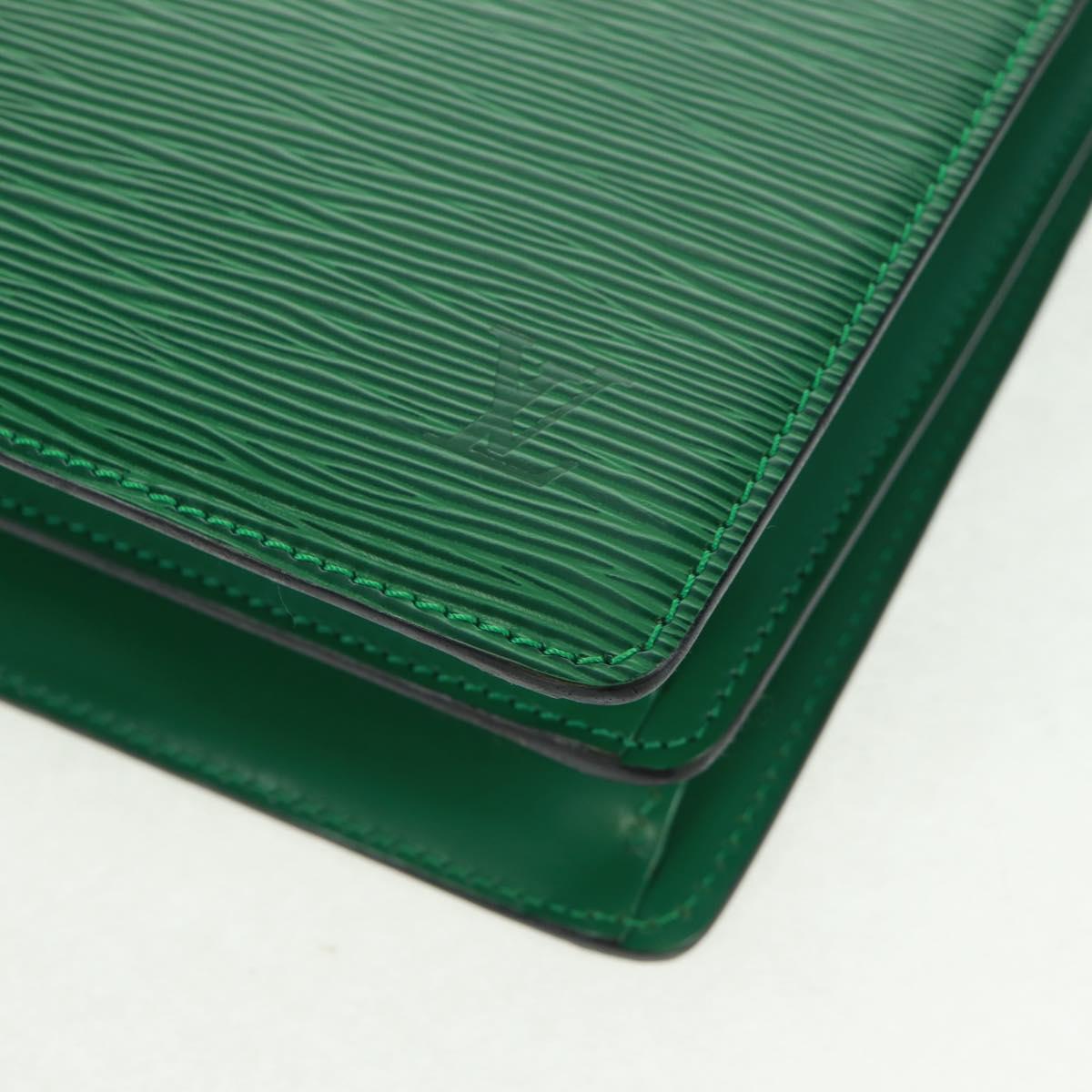 LOUIS VUITTON Epi Capuchin Shoulder Bag Green M52344 LV Auth ka1210