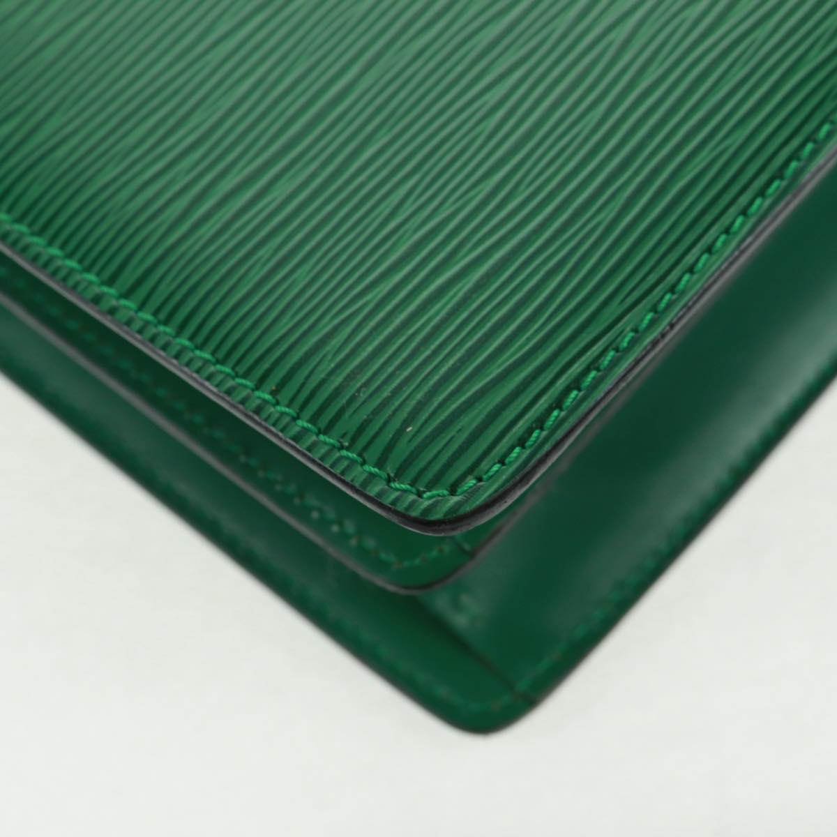 LOUIS VUITTON Epi Capuchin Shoulder Bag Green M52344 LV Auth ka1210