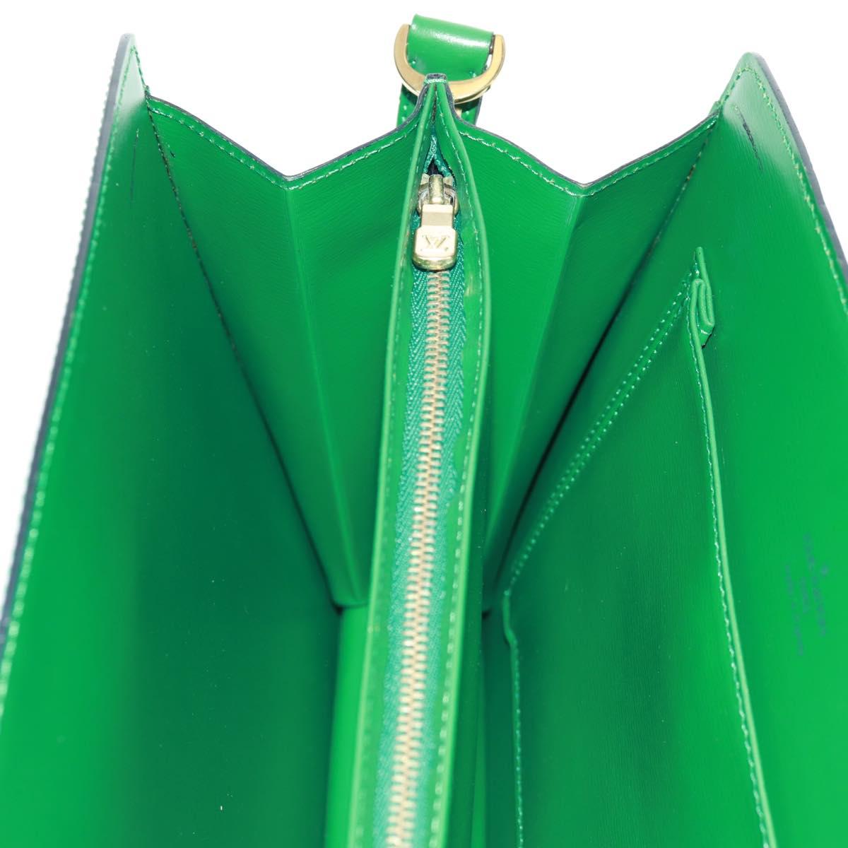 LOUIS VUITTON Epi Capuchin Shoulder Bag Green M52344 LV Auth ka1210