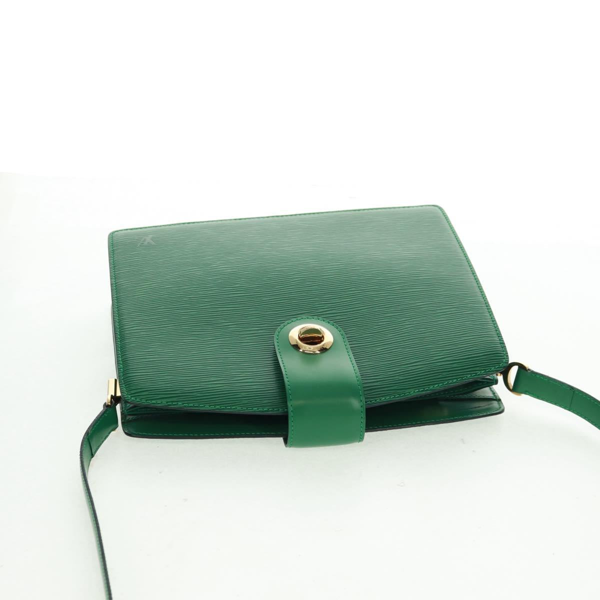 LOUIS VUITTON Epi Capuchin Shoulder Bag Green M52344 LV Auth ka1210