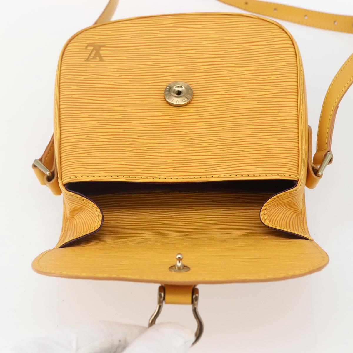 LOUIS VUITTON Epi Saint Cloud PM Shoulder Bag Yellow M52219 LV Auth ka1211