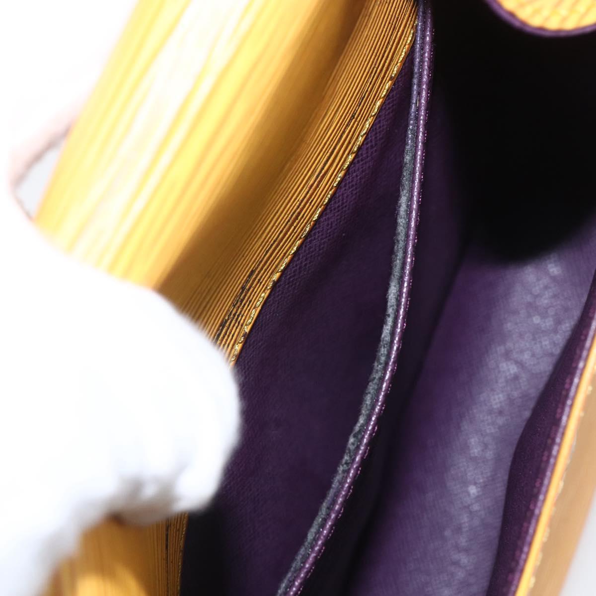 LOUIS VUITTON Epi Saint Cloud PM Shoulder Bag Yellow M52219 LV Auth ka1211
