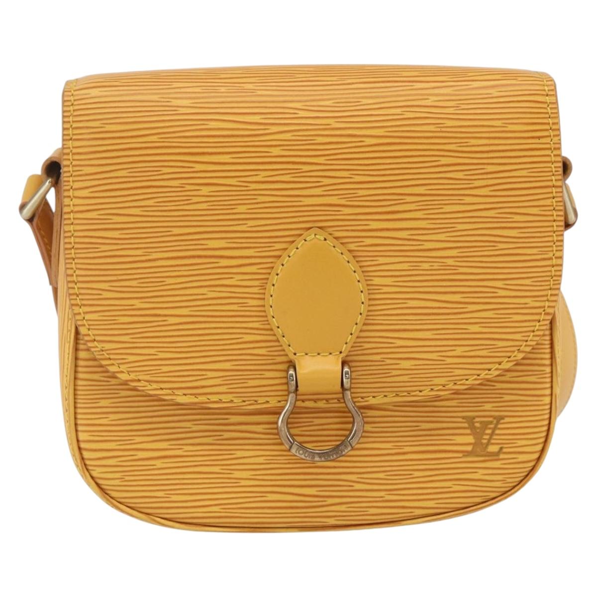LOUIS VUITTON Epi Saint Cloud PM Shoulder Bag Yellow M52219 LV Auth ka1211