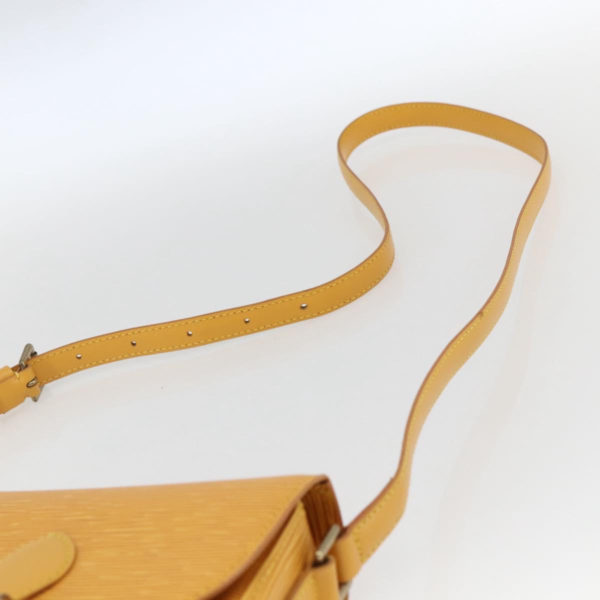 LOUIS VUITTON Epi Saint Cloud PM Shoulder Bag Yellow M52219 LV Auth ka1211