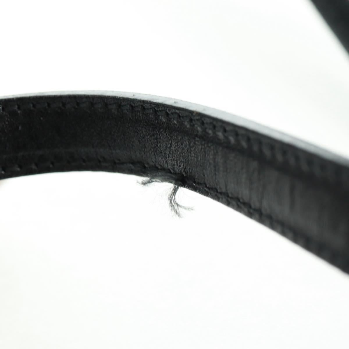 BALLY Hand Bag Leather 2way Gold Black Auth ka1217