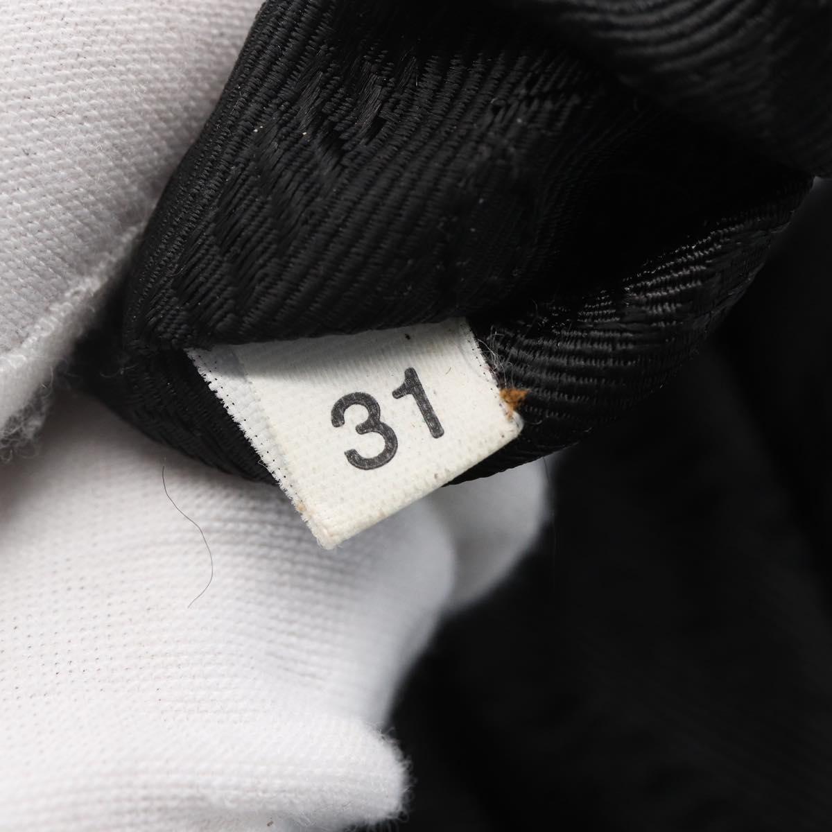 PRADA Shoulder Bag Nylon Black Silver Auth ka123