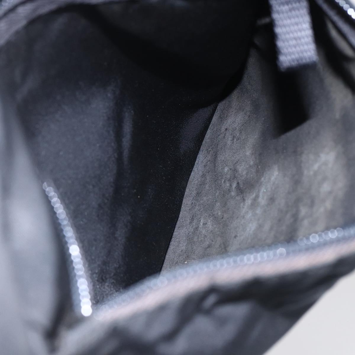 PRADA Shoulder Bag Nylon Black Silver Auth ka123