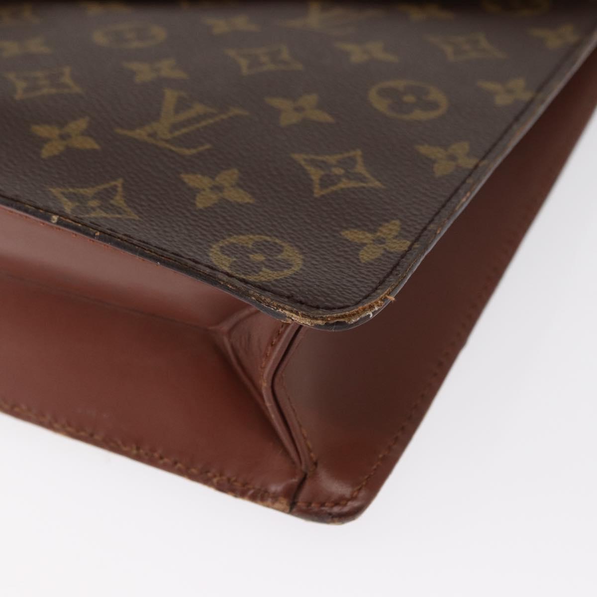 LOUIS VUITTON Monogram Porte Documents Bandouliere Bag M53338 LV Auth ka1231