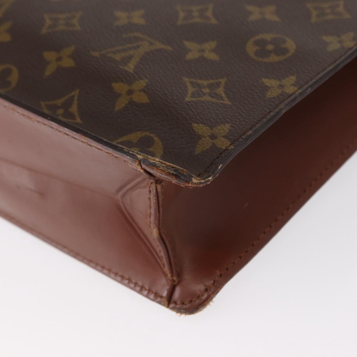 LOUIS VUITTON Monogram Porte Documents Bandouliere Bag M53338 LV Auth ka1231