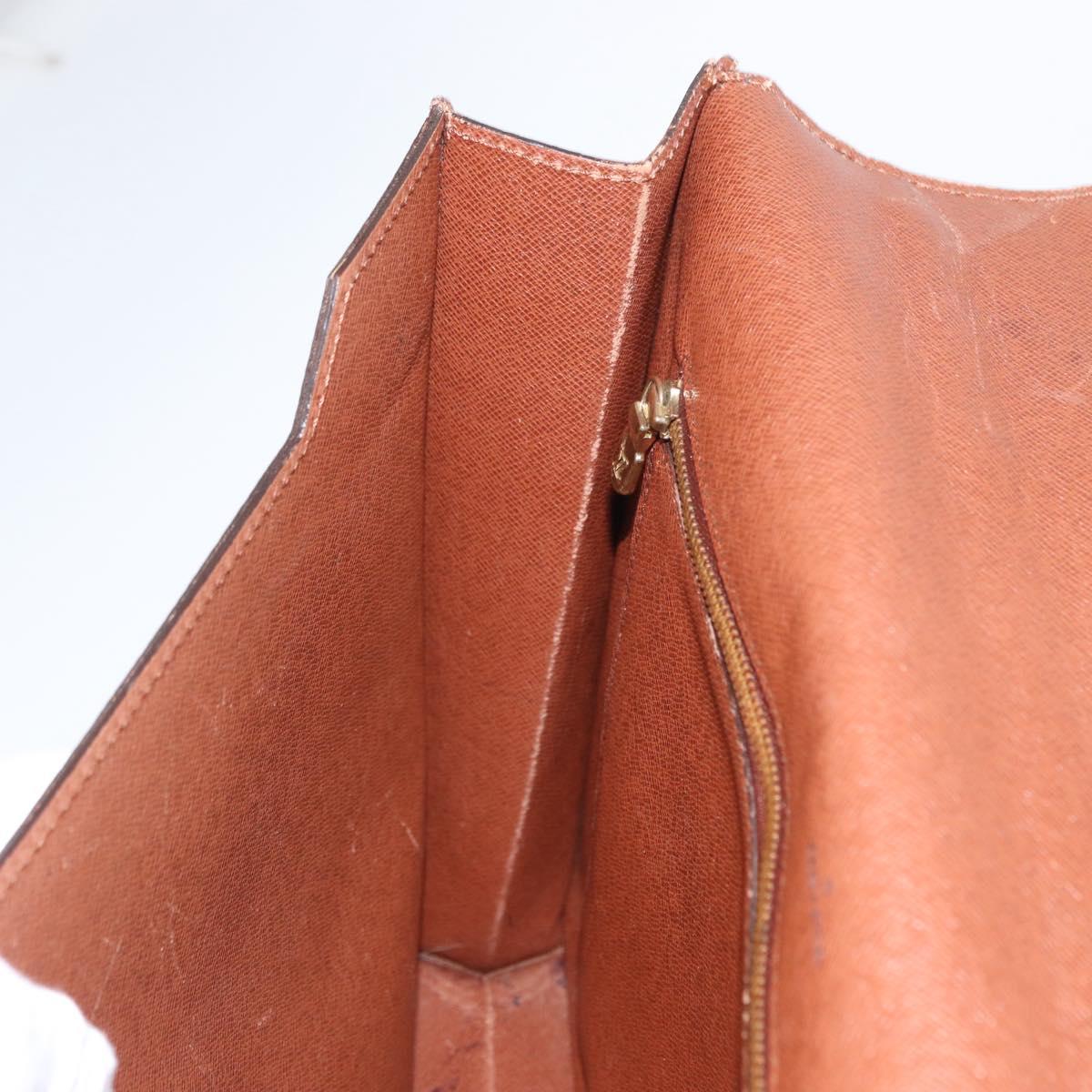 LOUIS VUITTON Monogram Porte Documents Bandouliere Bag M53338 LV Auth ka1231