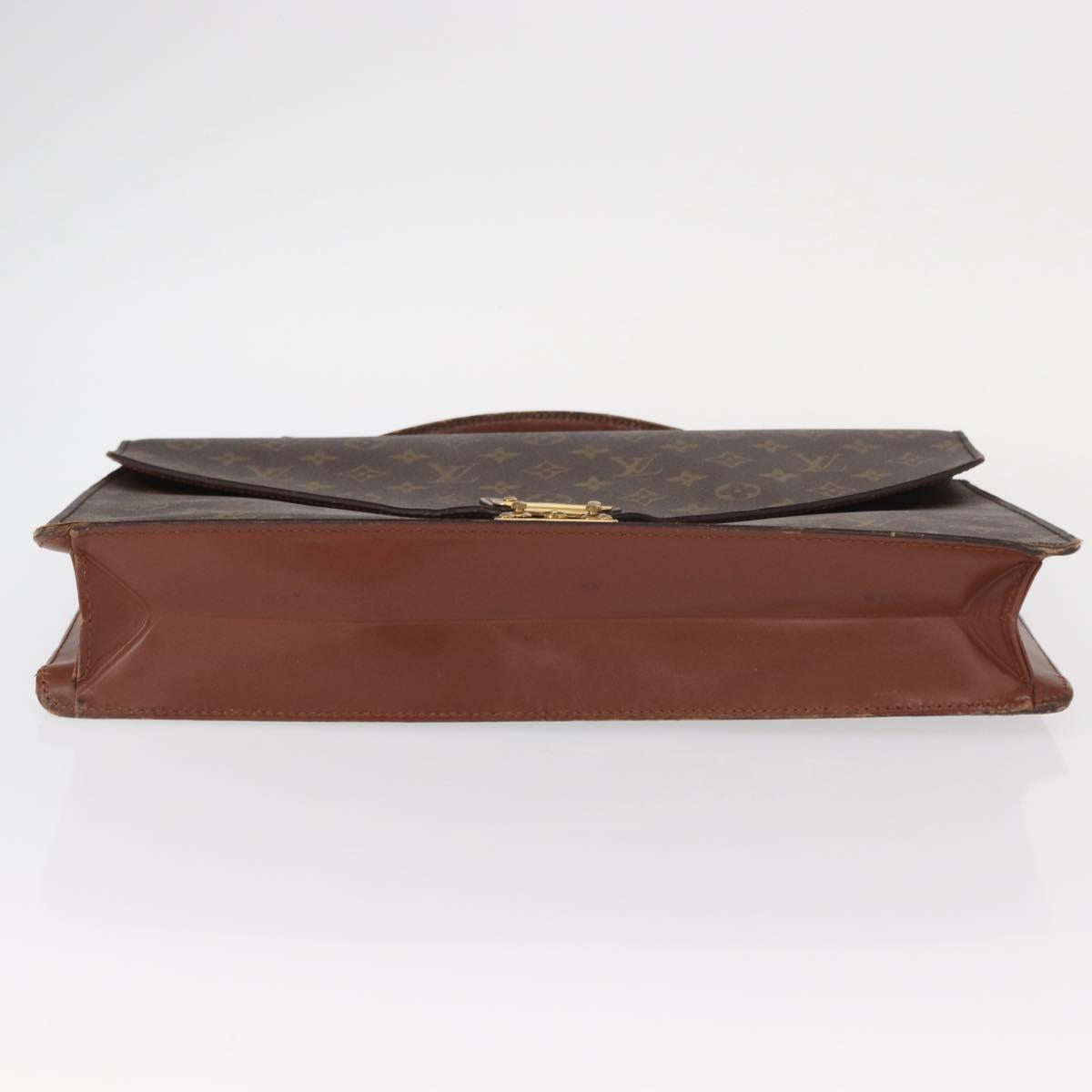 LOUIS VUITTON Monogram Porte Documents Bandouliere Bag M53338 LV Auth ka1231