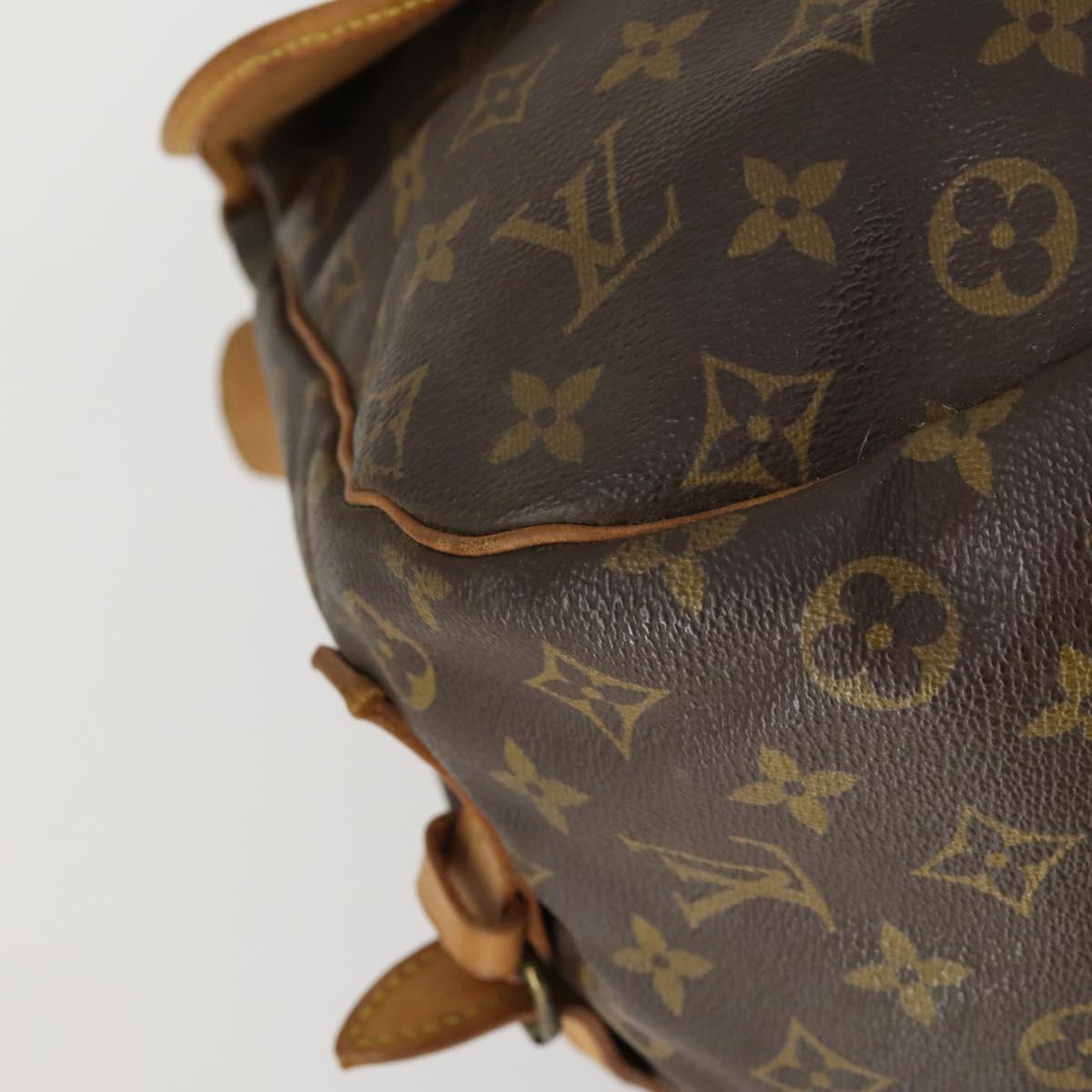 LOUIS VUITTON Monogram Saumur 35 Shoulder Bag M42254 LV Auth ka1233