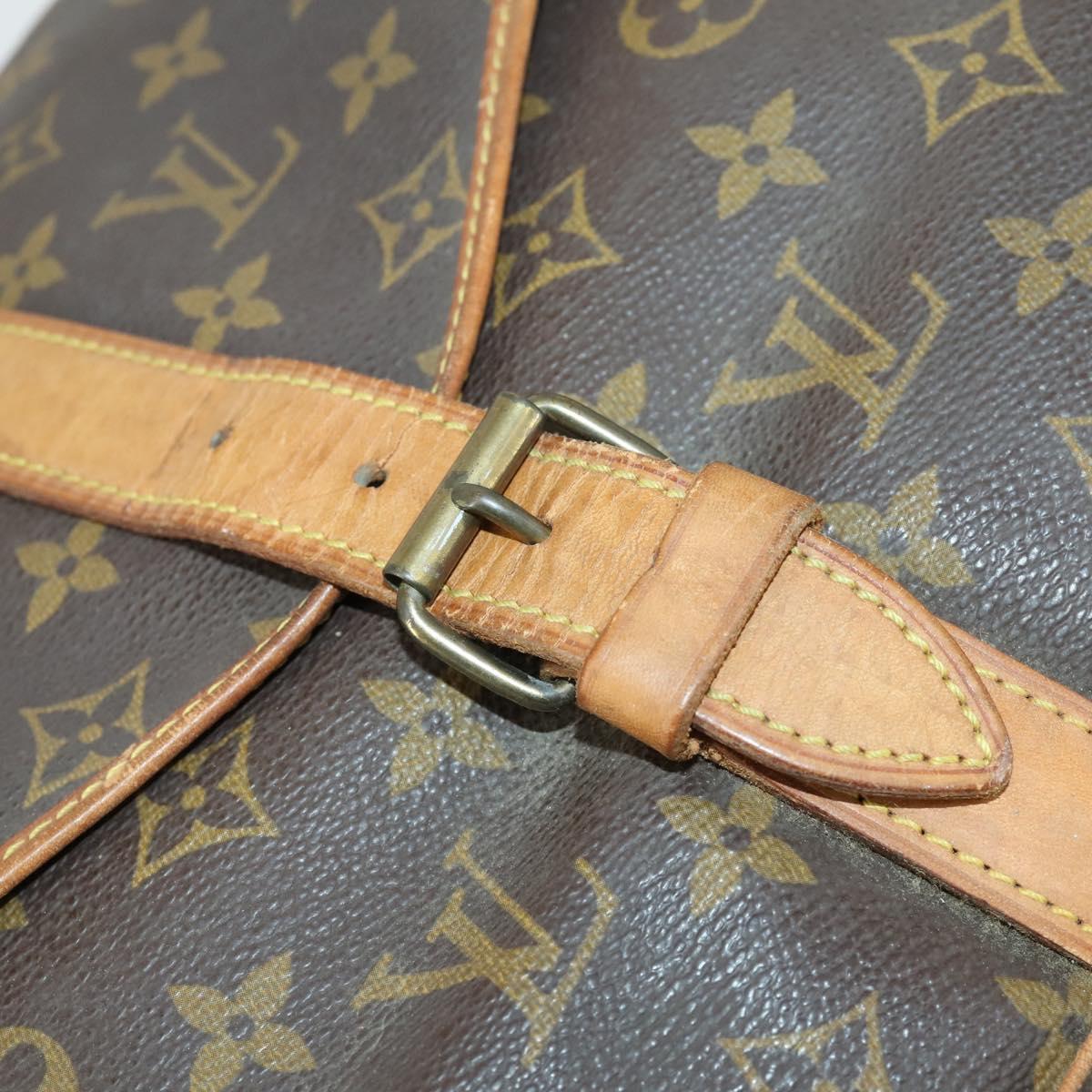 LOUIS VUITTON Monogram Saumur 35 Shoulder Bag M42254 LV Auth ka1233