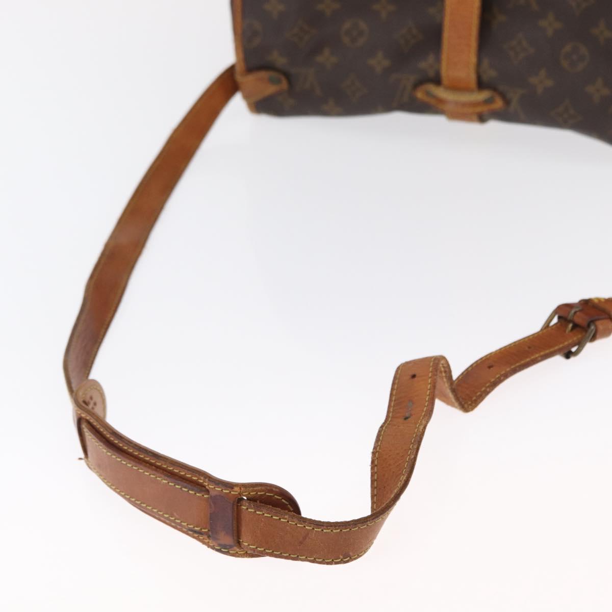 LOUIS VUITTON Monogram Saumur 35 Shoulder Bag M42254 LV Auth ka1244