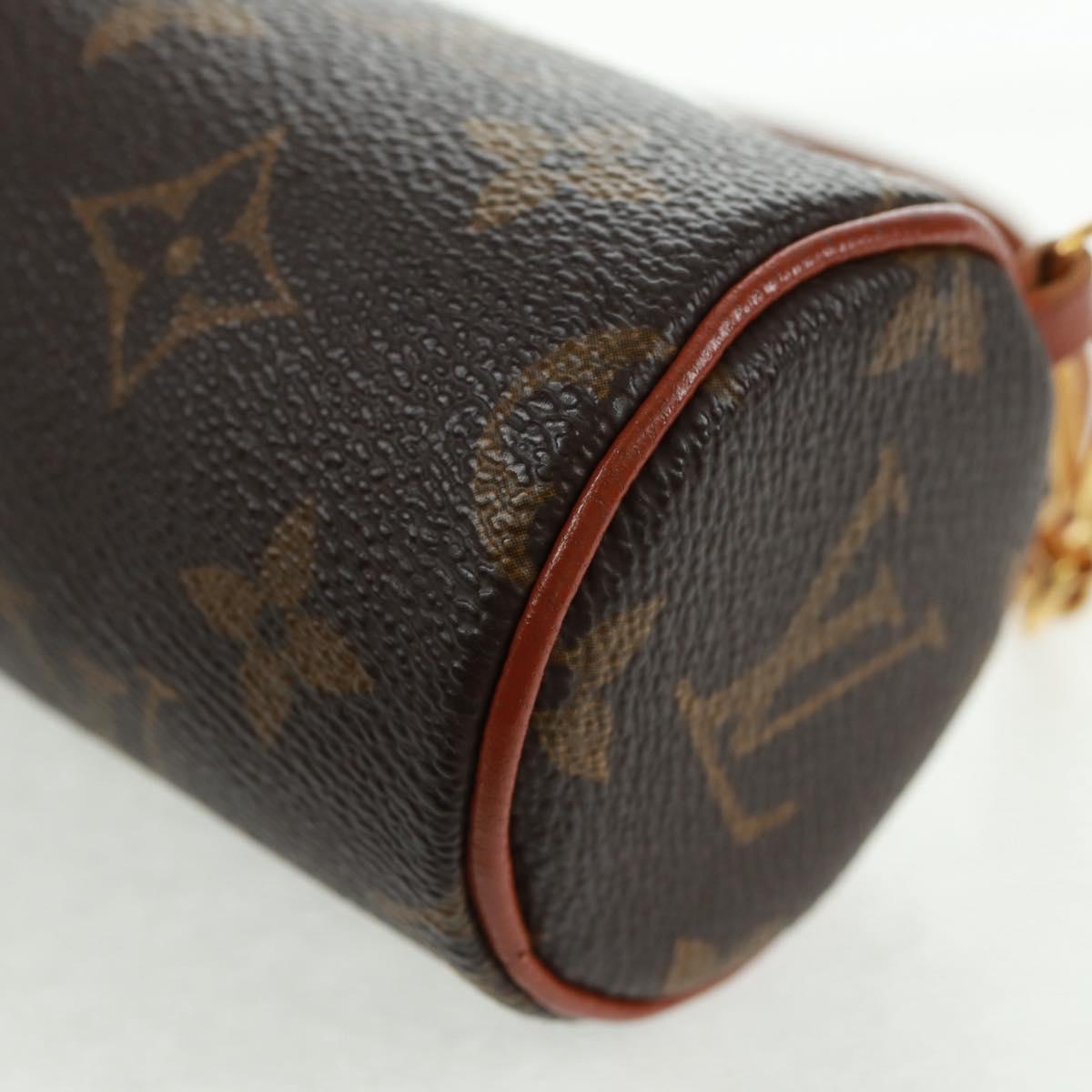 LOUIS VUITTON Monogram Papillon Pouch LV Auth ka1248