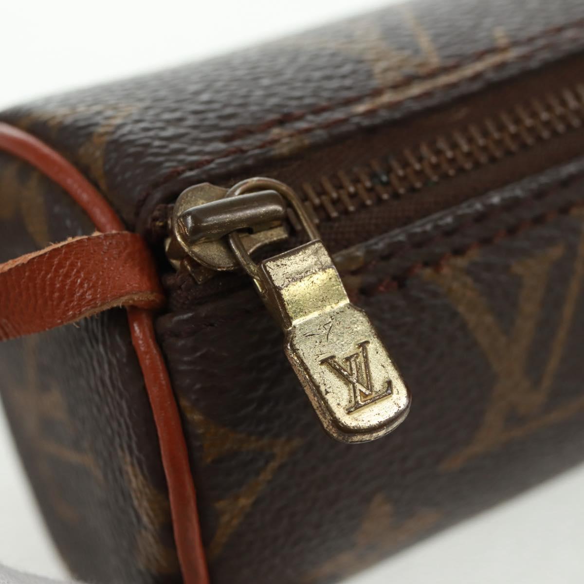 LOUIS VUITTON Monogram Papillon Pouch LV Auth ka1248
