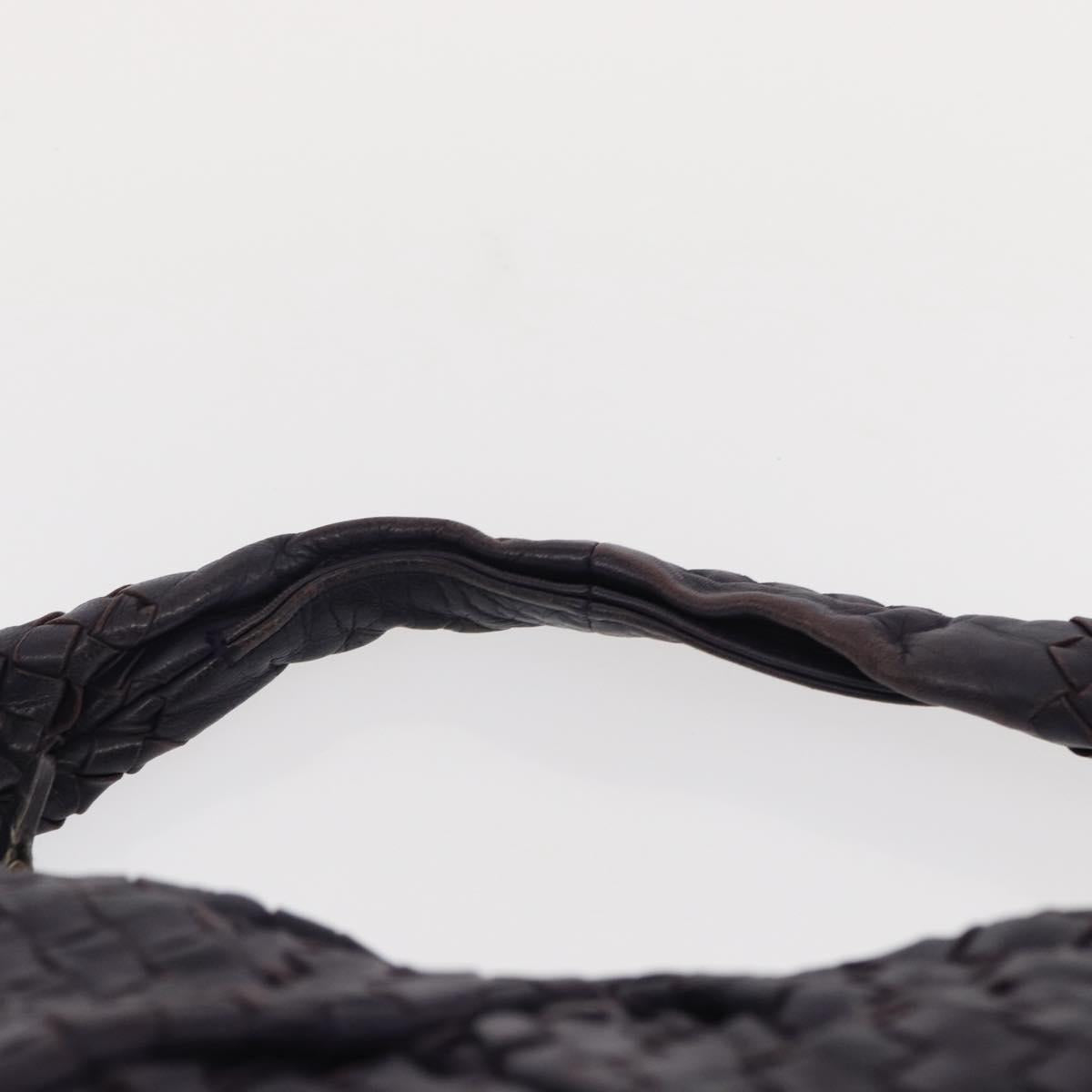 BOTTEGA VENETA INTRECCIATO Hobo Shoulder Bag Leather Purple 115653 Auth ka125