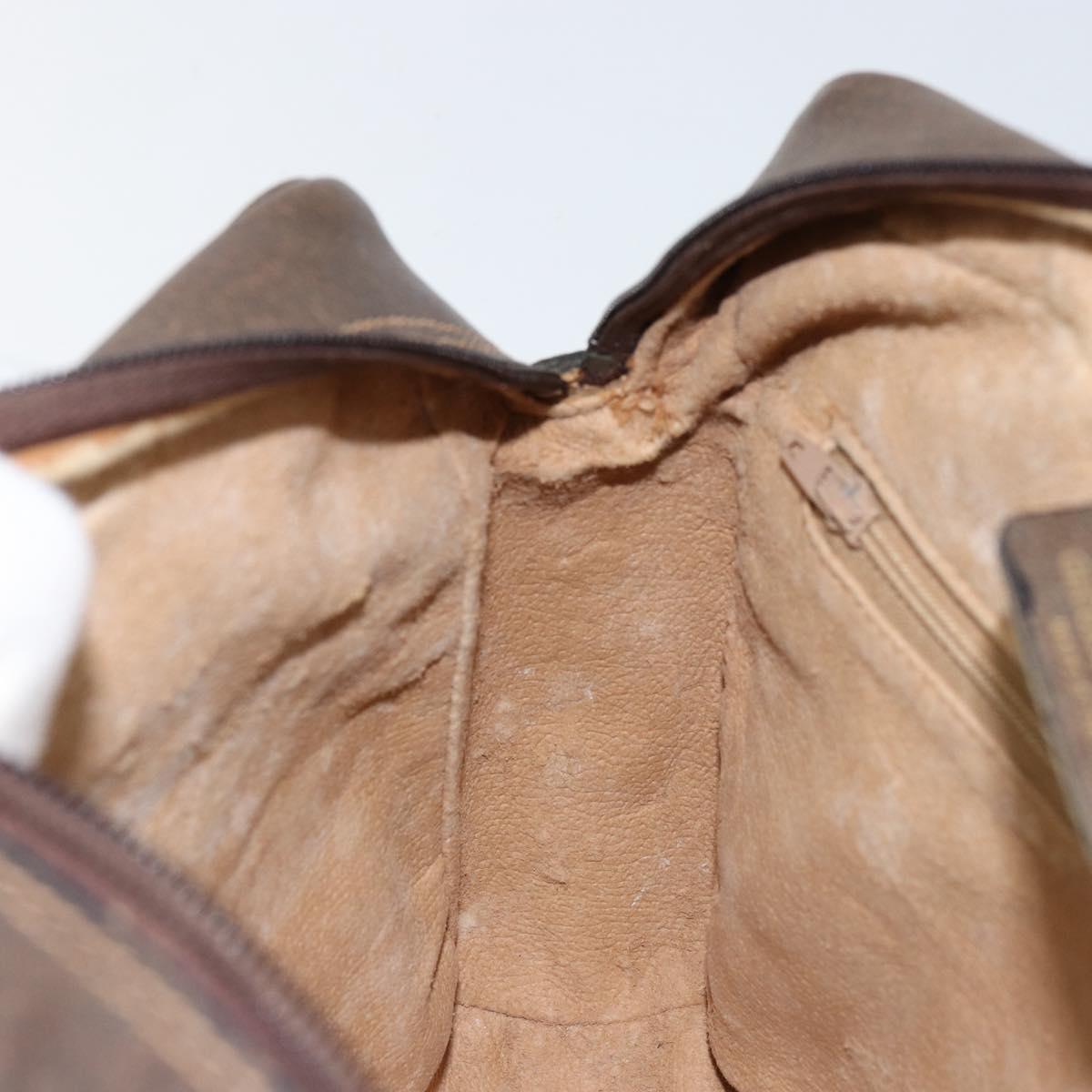 GUCCI GG Supreme Web Sherry Line Bag PVC Beige Gold 75 001 4071 Auth ka127