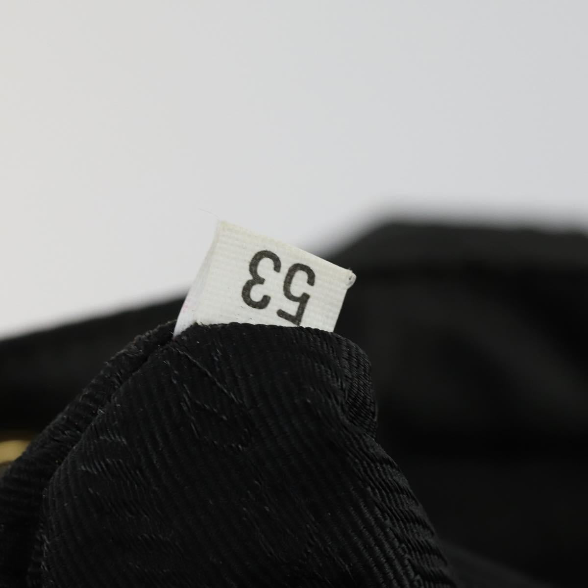 PRADA Backpack Nylon Black Gold Auth ka1273