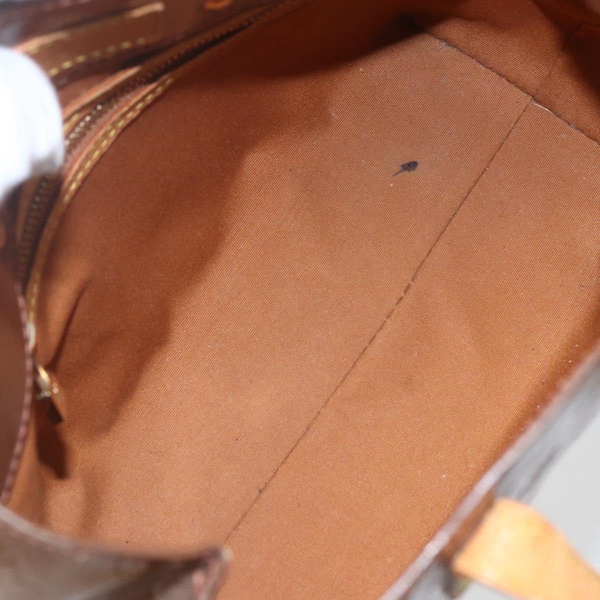 LOUIS VUITTON Monogram Vernis Reade PM Hand Bag Bronze M91146 LV Auth ka1278