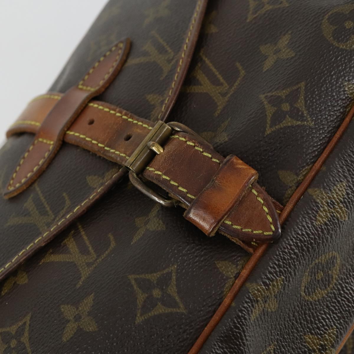 LOUIS VUITTON Monogram Saumur 30 Shoulder Bag M42256 LV Auth ka1287