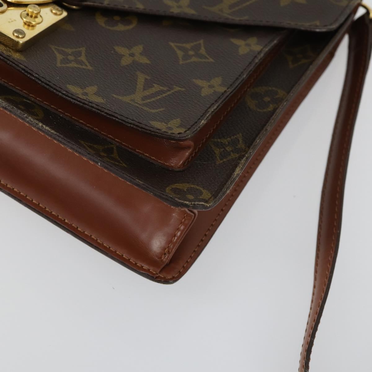 LOUIS VUITTON Monogram Monceau 28 Hand Bag M51185 LV Auth ka1298A