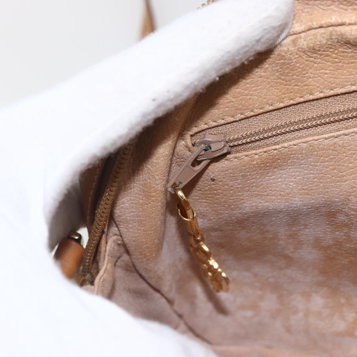 GUCCI Micro GG Supreme Shoulder Bag PVC Beige Gold 007 113 0095 Auth ka1300