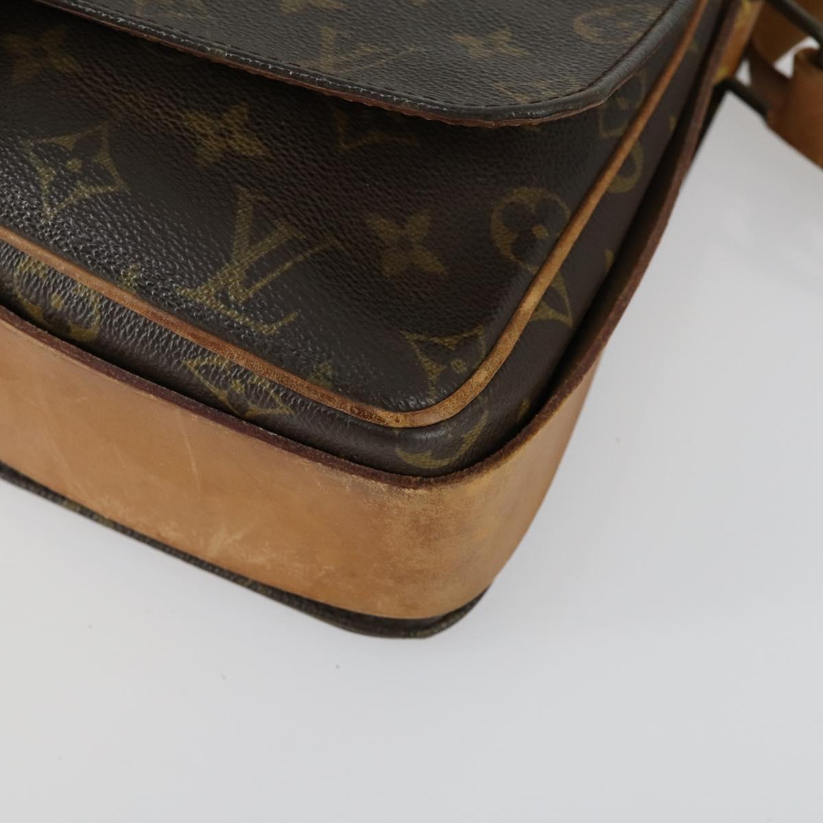 LOUIS VUITTON Monogram Cartouchiere GM Shoulder Bag M51252 LV Auth ka1311