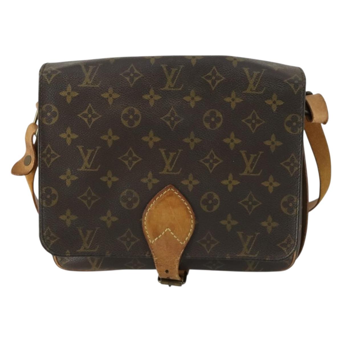 LOUIS VUITTON Monogram Cartouchiere GM Shoulder Bag M51252 LV Auth ka1311