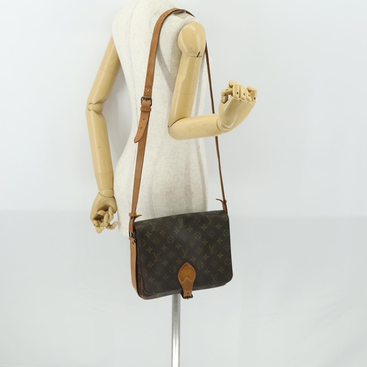 LOUIS VUITTON Monogram Cartouchiere GM Shoulder Bag M51252 LV Auth ka1311