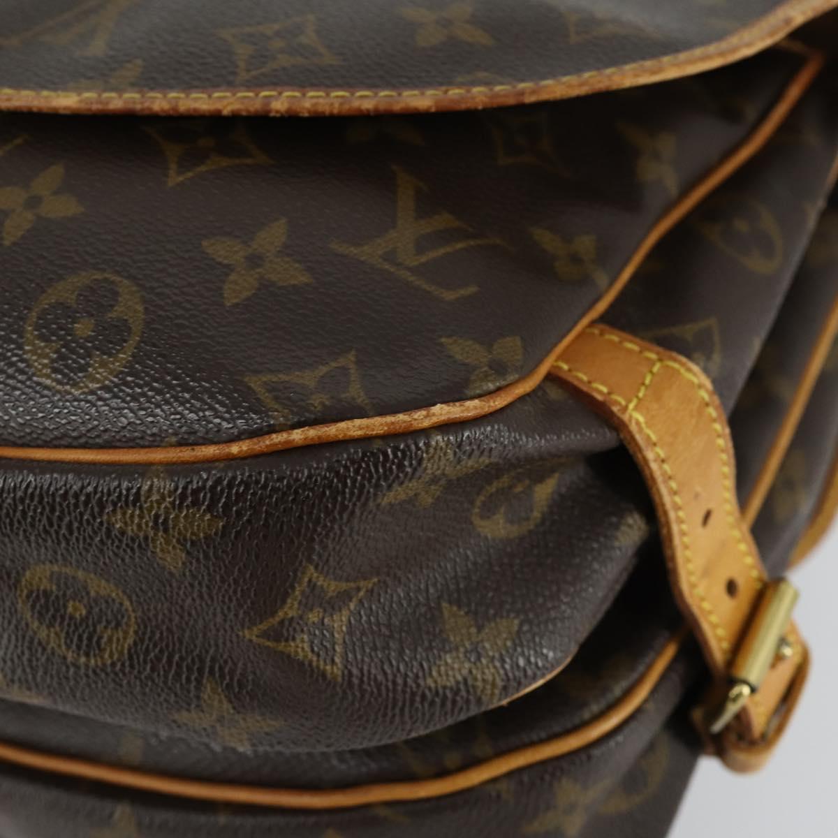 LOUIS VUITTON Monogram Saumur 30 Shoulder Bag M42256 LV Auth ka1312