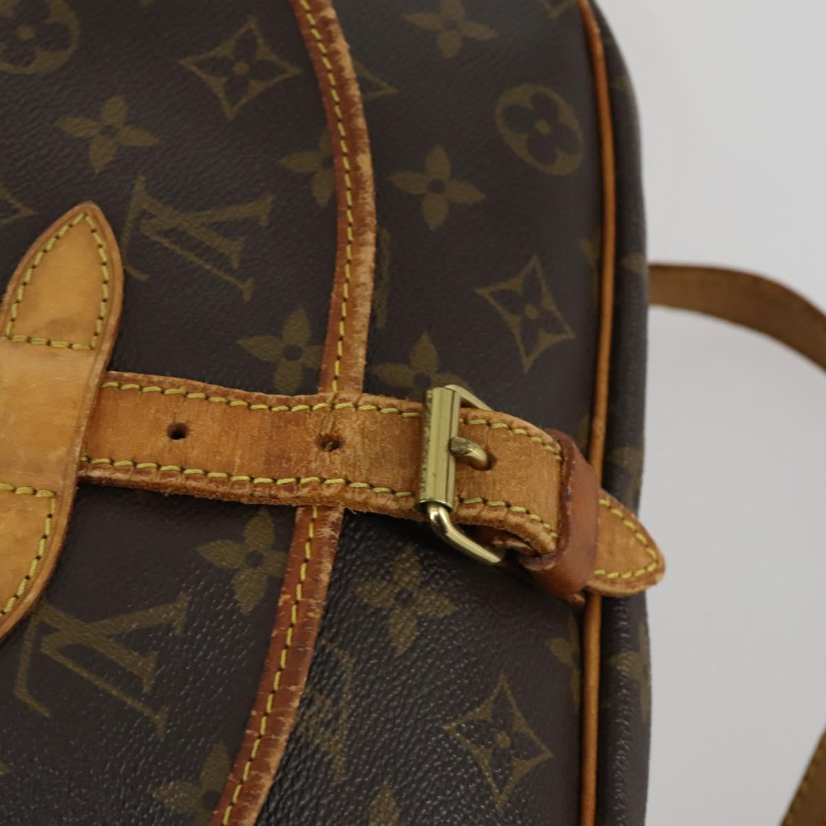 LOUIS VUITTON Monogram Saumur 30 Shoulder Bag M42256 LV Auth ka1312