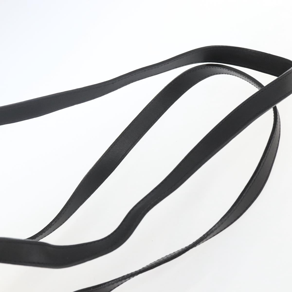 BALLY Backpack Leather Black Gold Auth ka1313