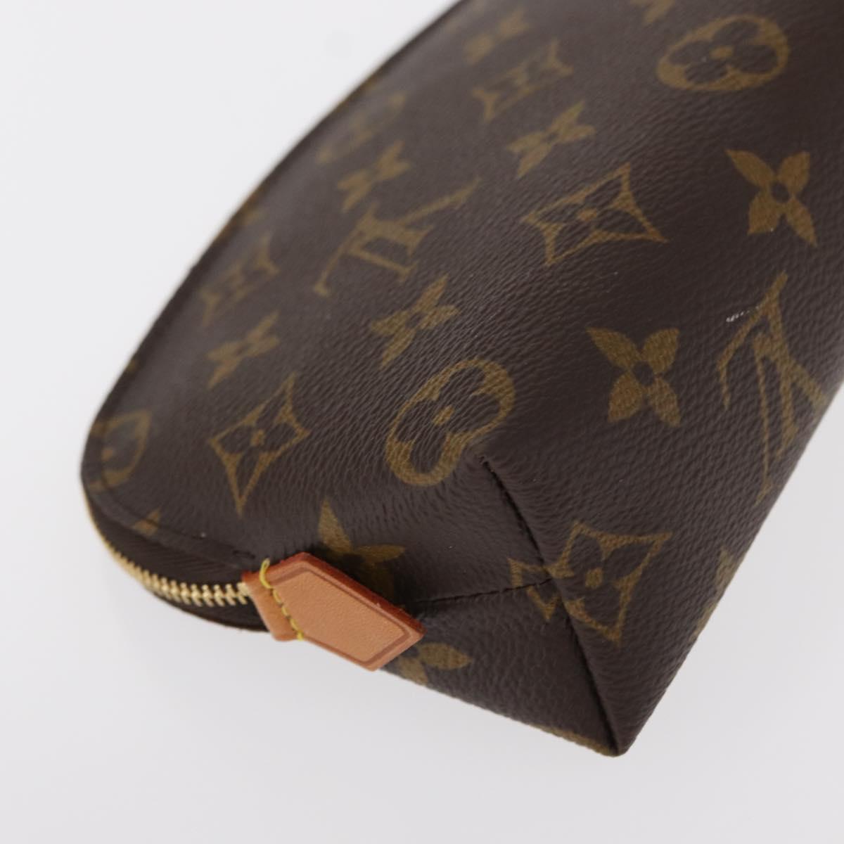 LOUIS VUITTON Monogram Pochette Cosmetic PM Cosmetic Pouch M47515 LV Auth ka133