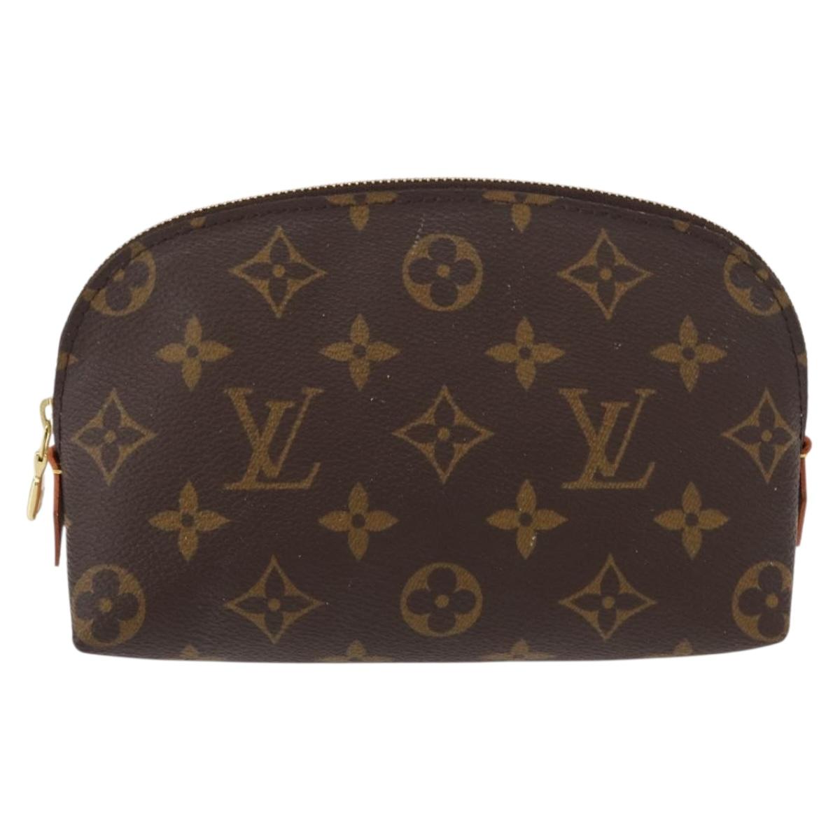 LOUIS VUITTON Monogram Pochette Cosmetic PM Cosmetic Pouch M47515 LV Auth ka133