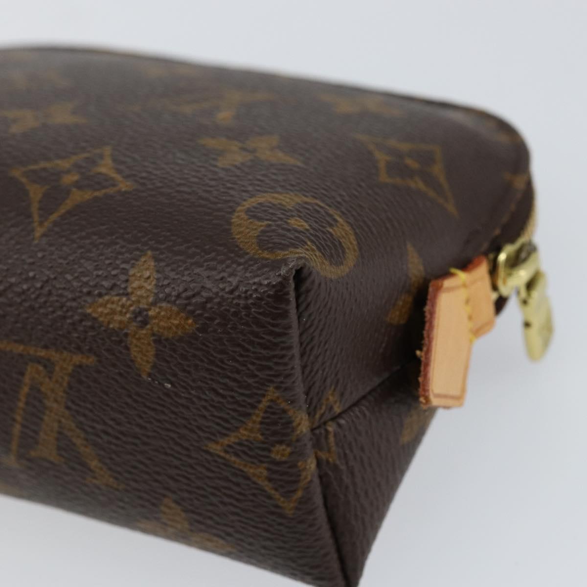 LOUIS VUITTON Monogram Pochette Cosmetic PM Cosmetic Pouch M47515 LV Auth ka134