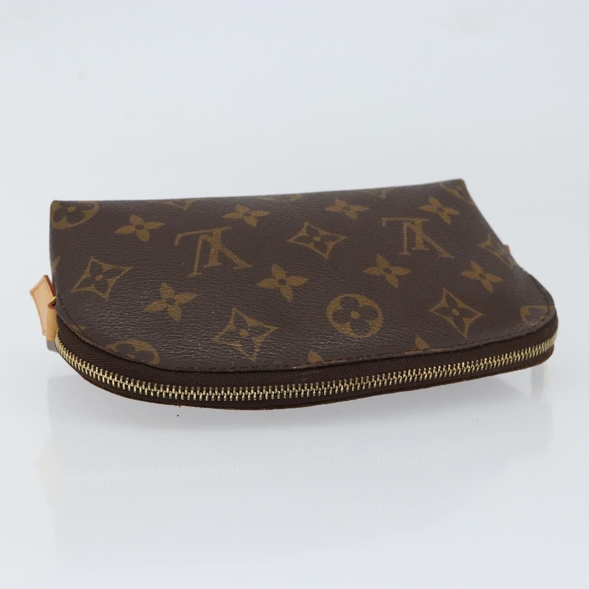 LOUIS VUITTON Monogram Pochette Cosmetic PM Cosmetic Pouch M47515 LV Auth ka134